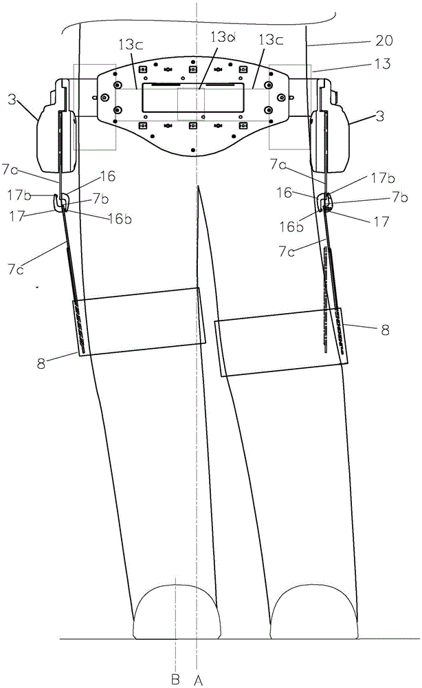 Walking assisting device