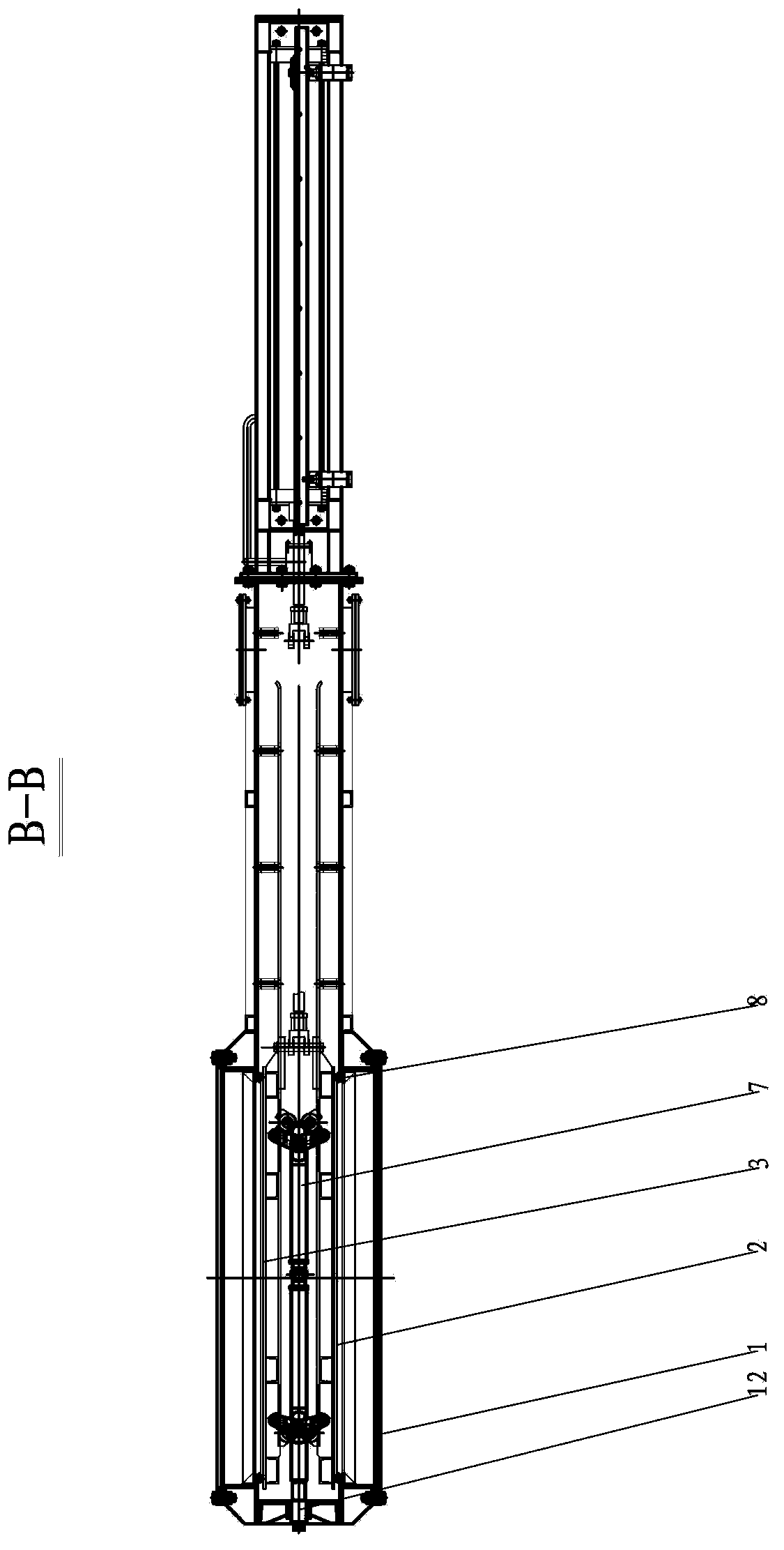 Internal tension type isolation door