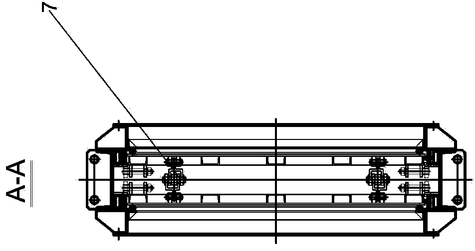 Internal tension type isolation door