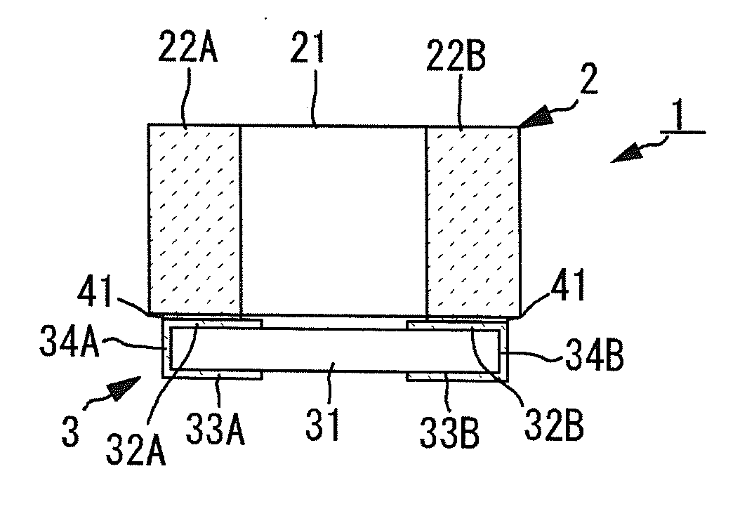 Electronic component and electronic component package