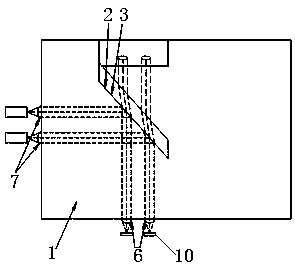 Parallel multi-channel transmission light assembly having backlight monitoring function