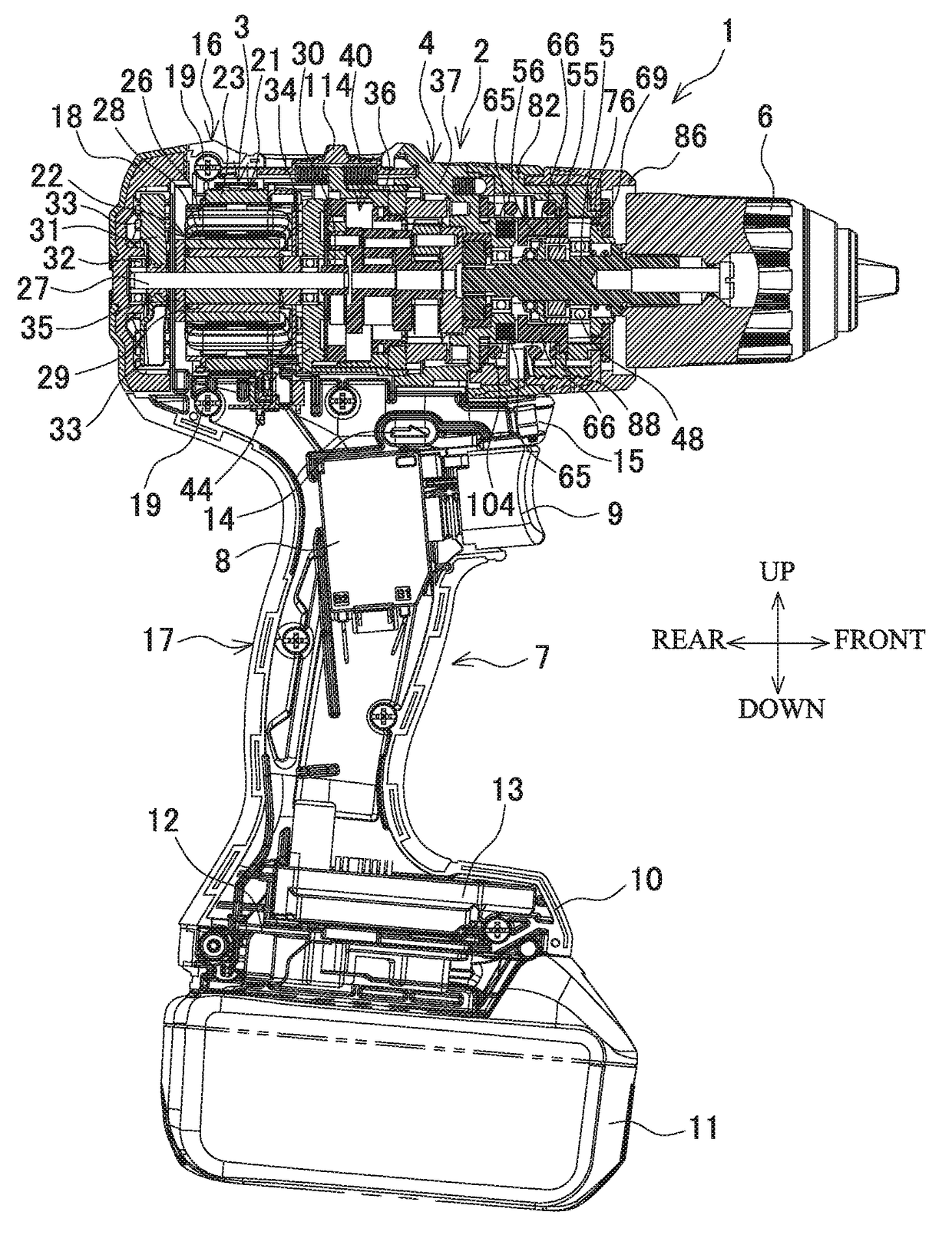 Electric power tool with vibration mechanism