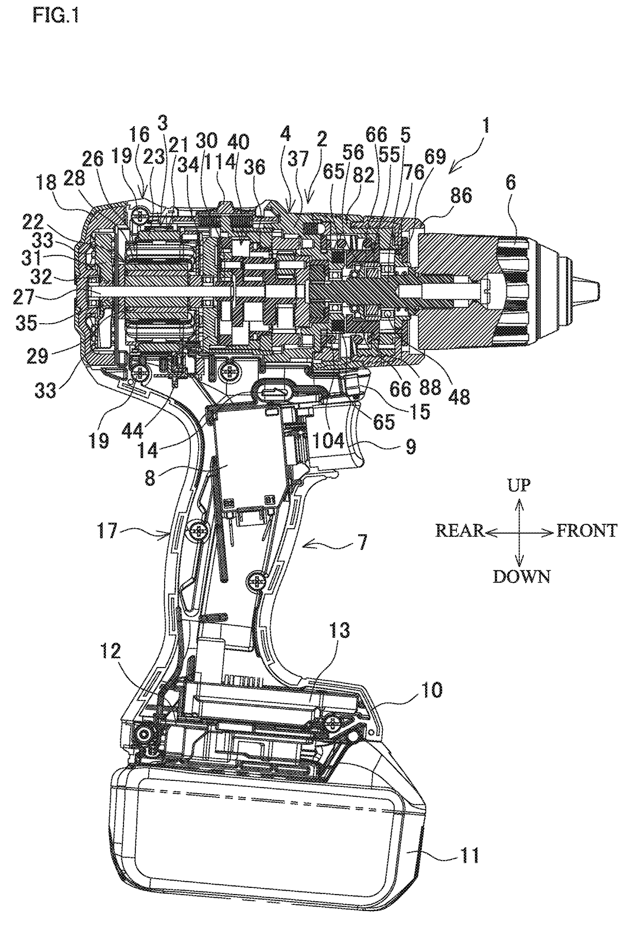 Electric power tool with vibration mechanism