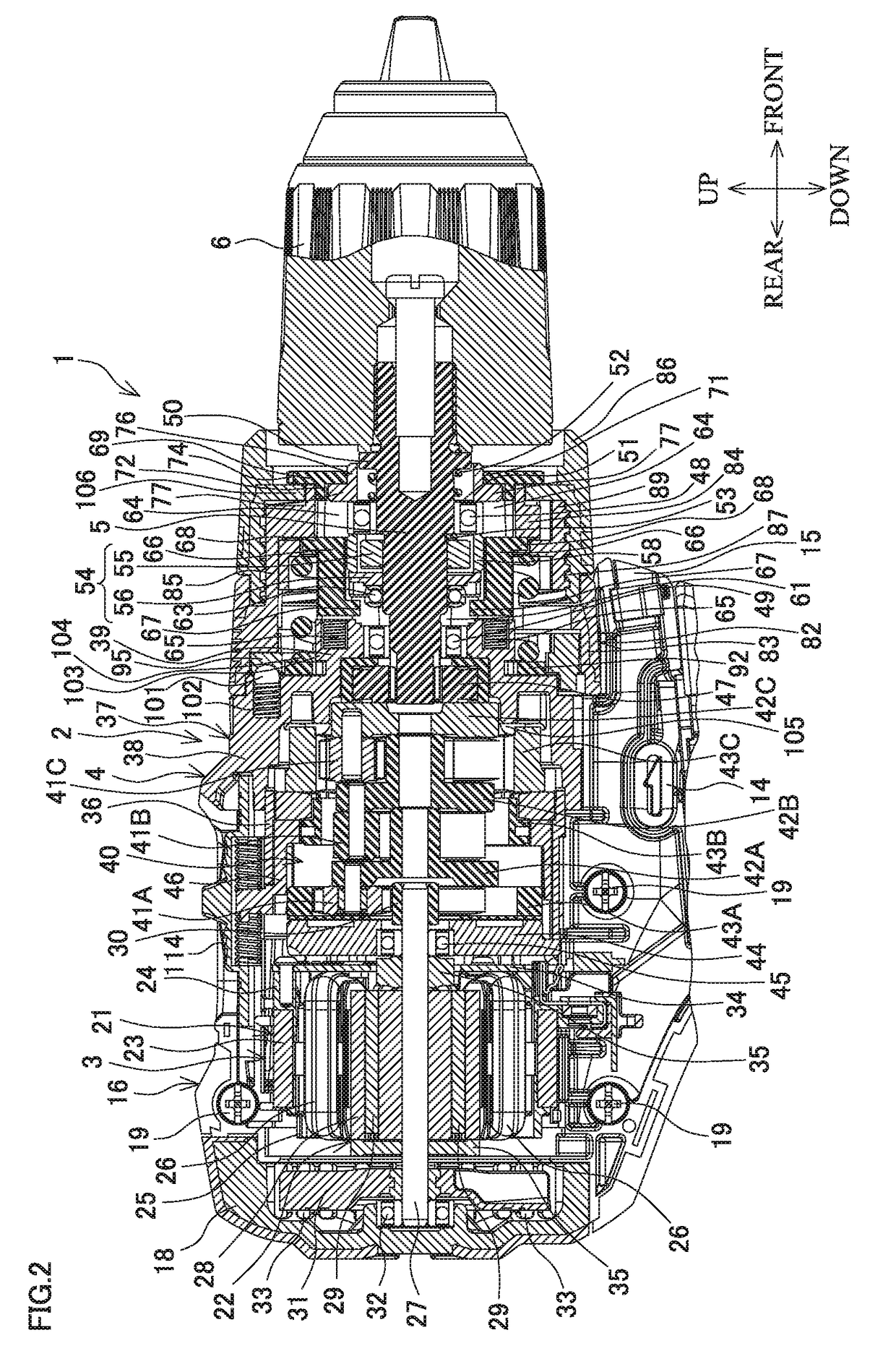 Electric power tool with vibration mechanism