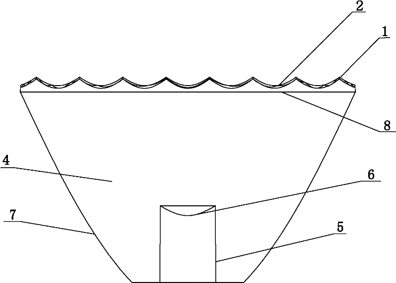 Light emitting diode (LED) lamp optical lens