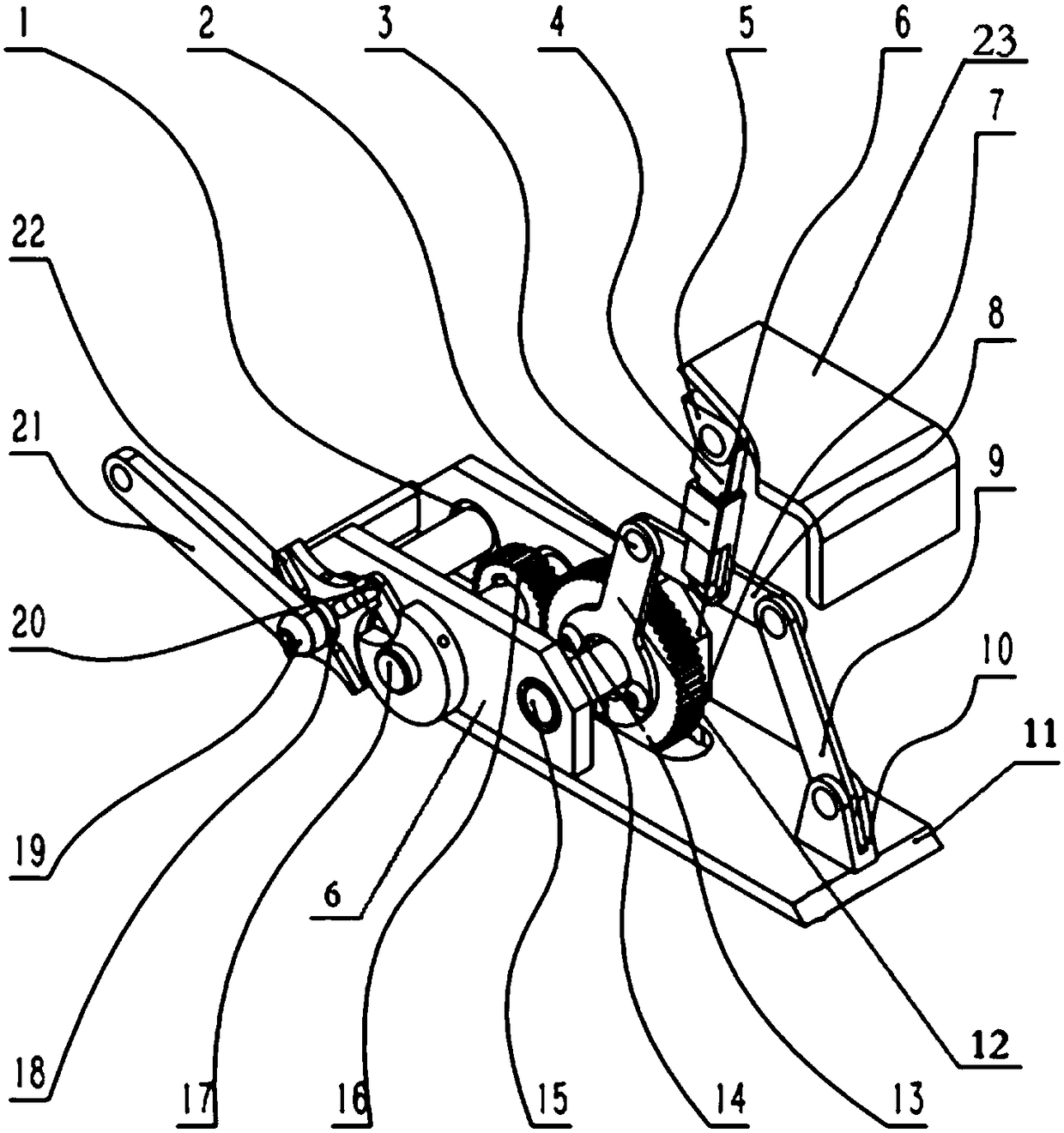 Metamorphic mechanism for realizing switching of flapping-wing robot between flying action and running action