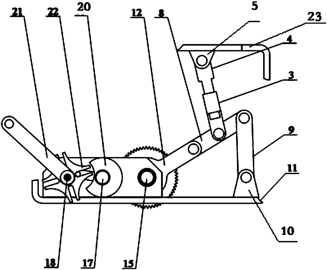 Metamorphic mechanism for realizing switching of flapping-wing robot between flying action and running action