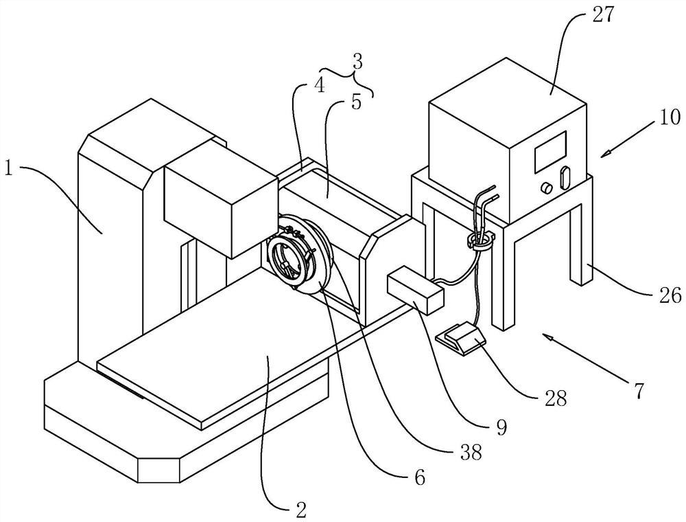 Milling machine used for efficiently machining hydraulic cylinder