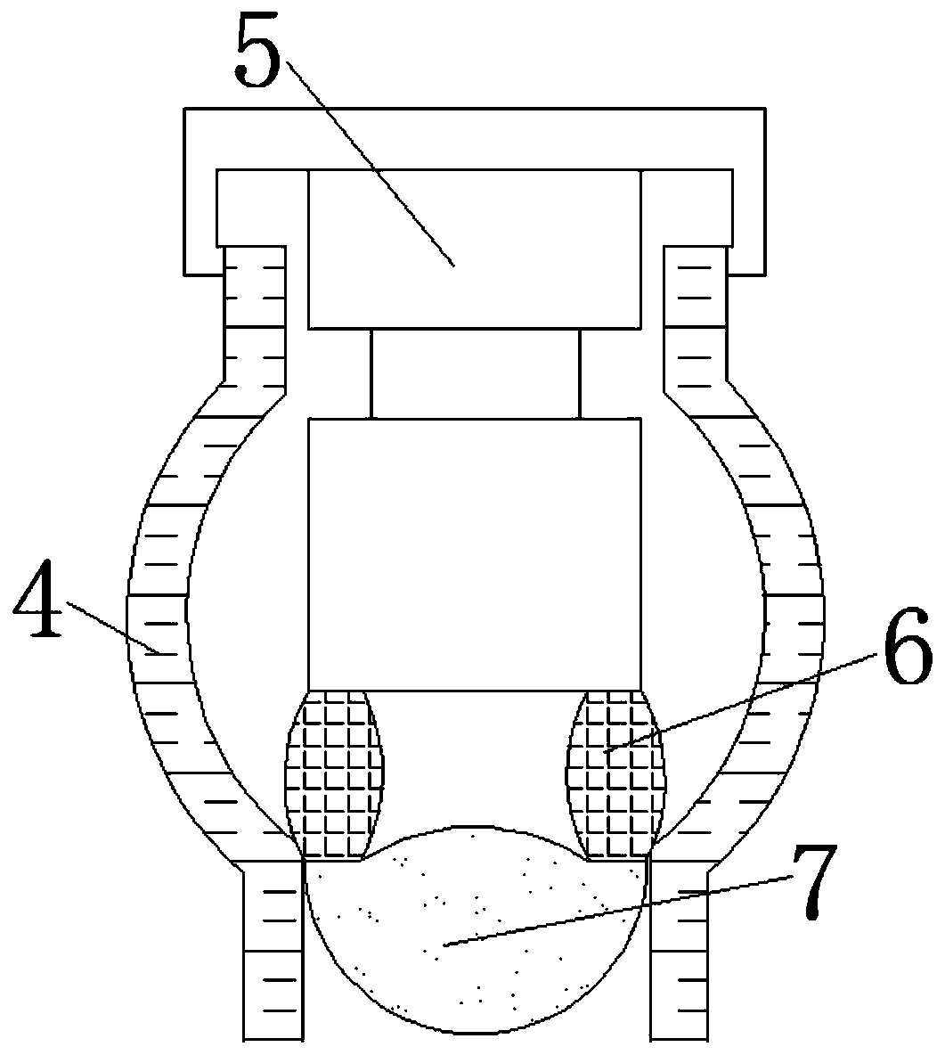 Negative pressure principle based flat setting device for canvas production