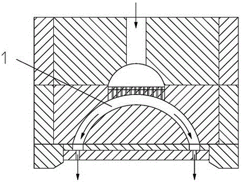 Spinning process and die head of chinlon 66 monofilament of high-strength and high-precision industry