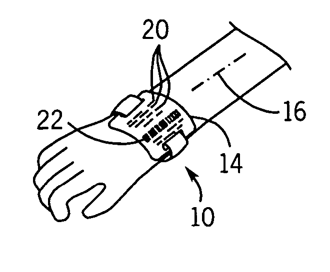 Pediatric patient identification wristband tag