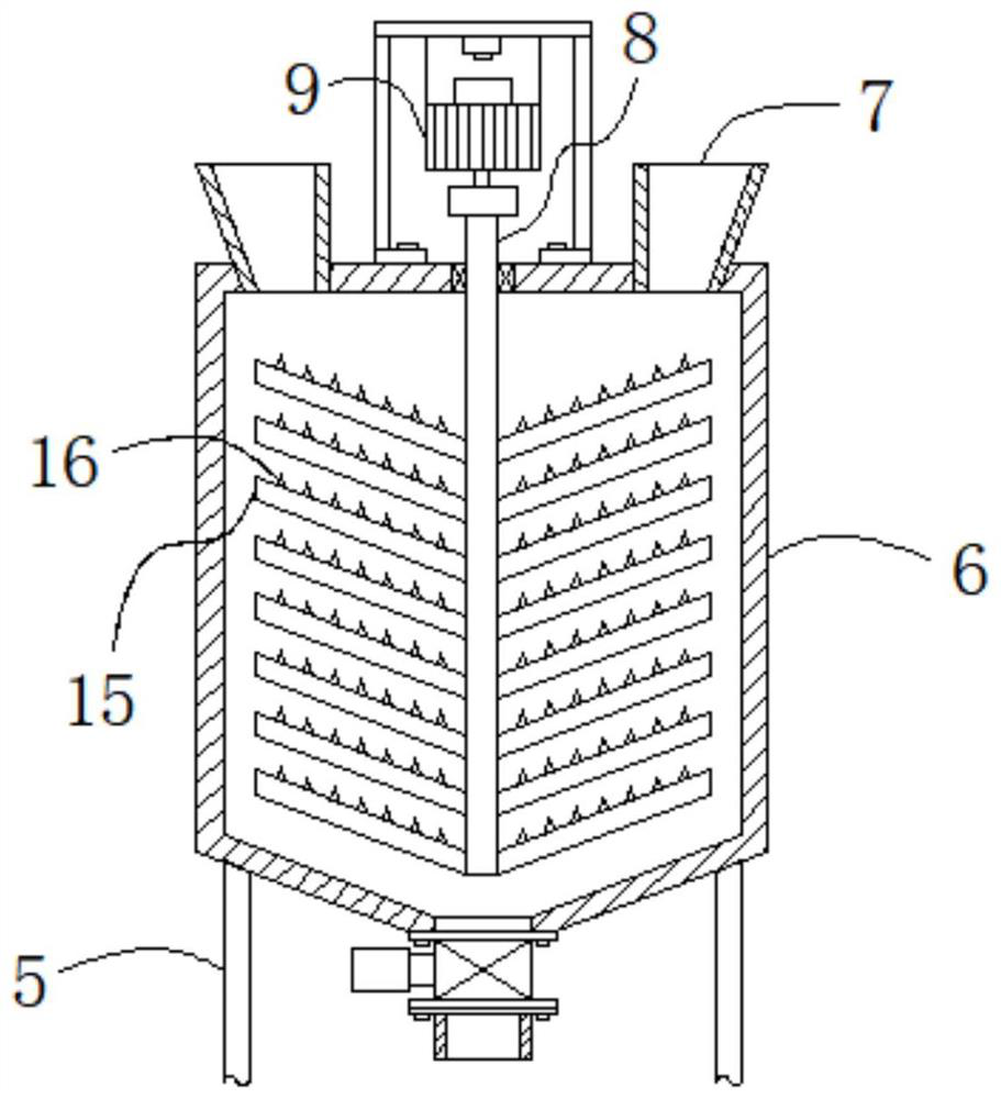 Extruding and scattering device for rubber product processing