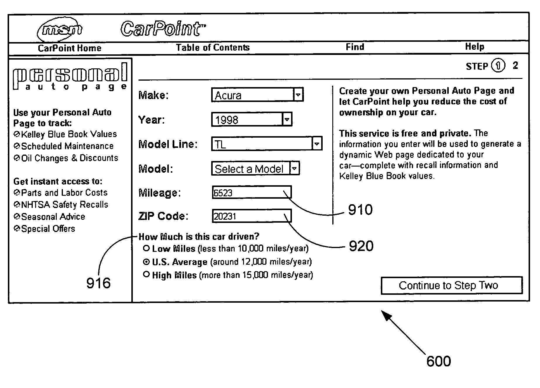 System and method for dynamically providing personalized tracked data and automatically updating the data