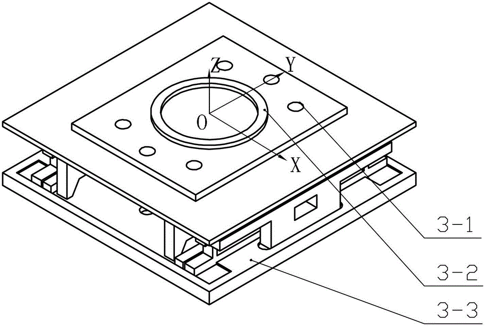 Combined calibration device of no-coupling six-dimensional force sensor