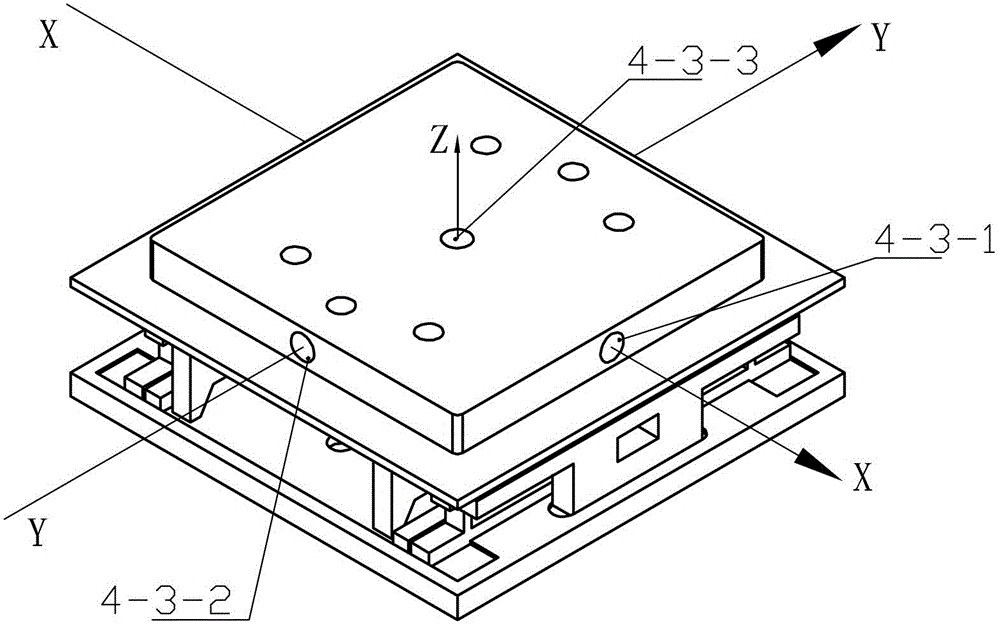 Combined calibration device of no-coupling six-dimensional force sensor