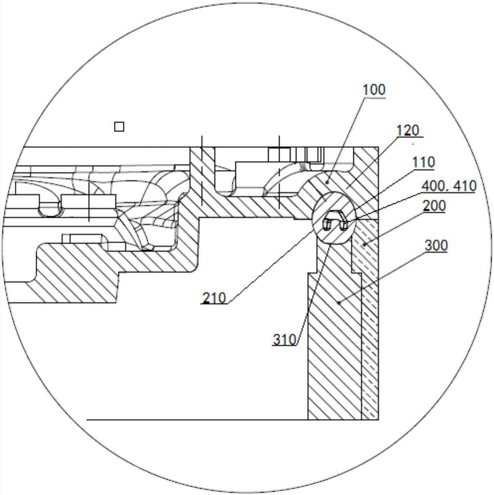 Mold for preparing EPP steering wheel