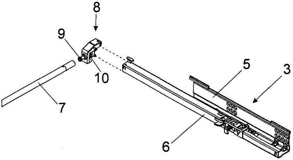 drawer pull-out guide