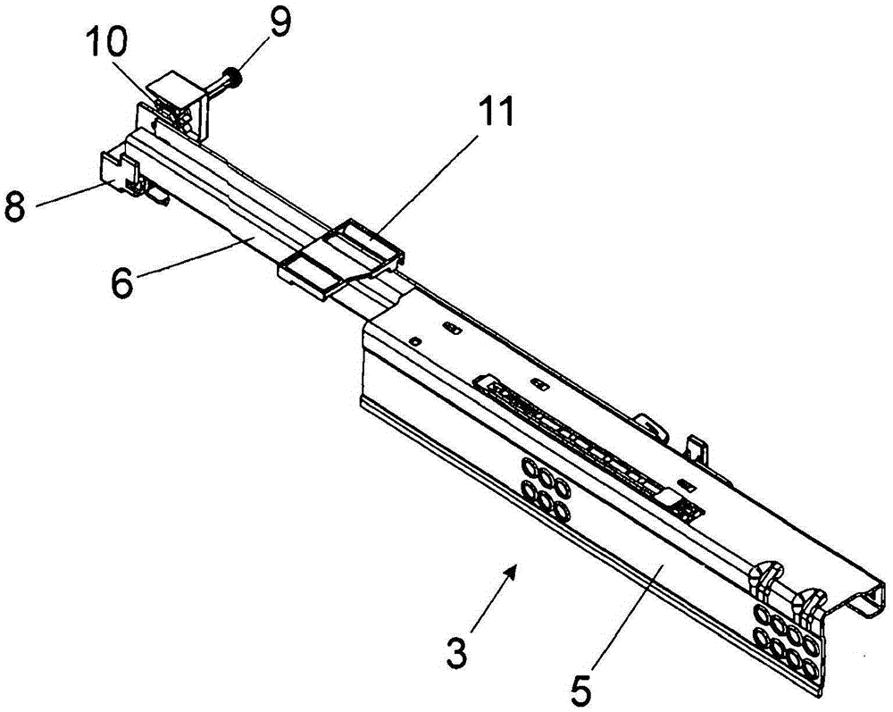 drawer pull-out guide