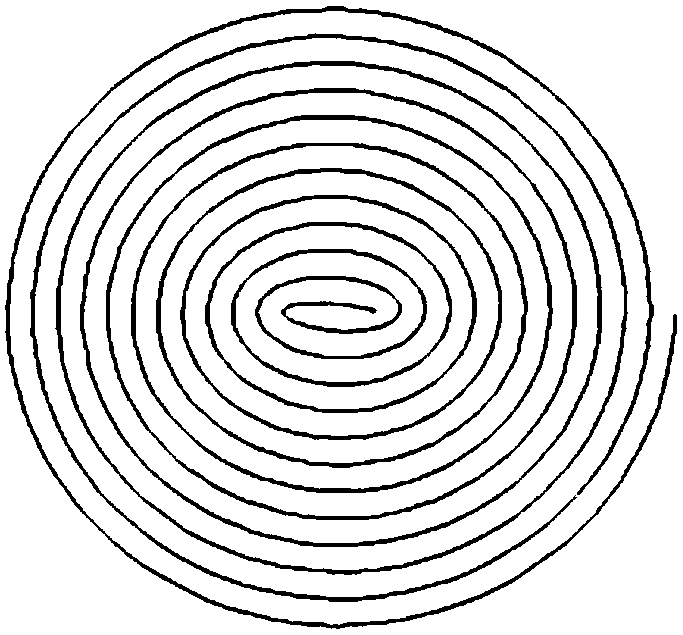 Vibrating mirror-based spiral scanning laser projection method and system