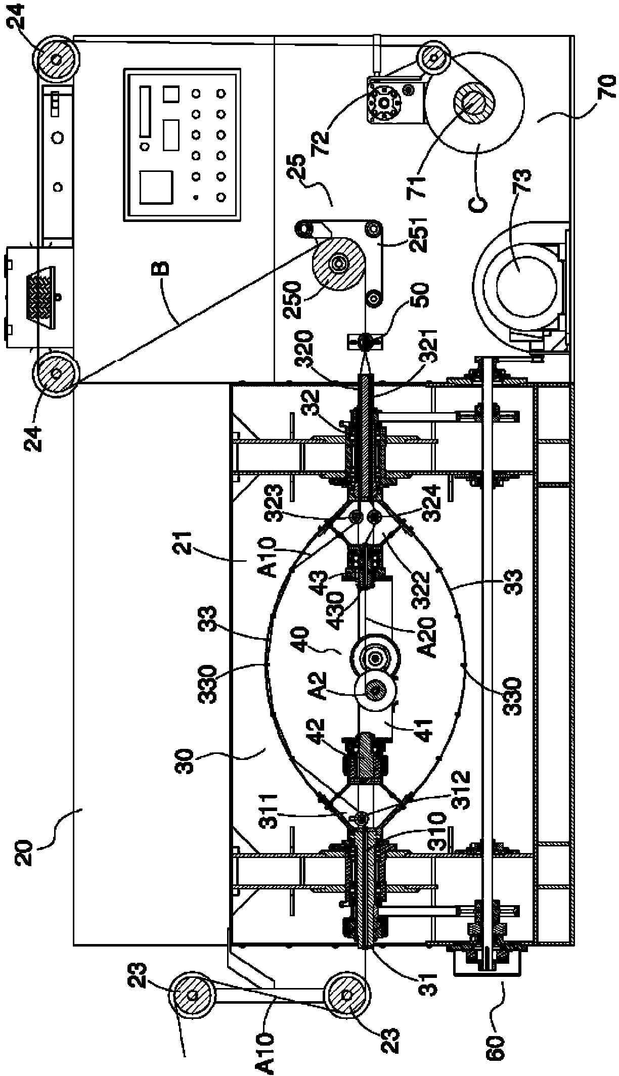 Back-twisting wire stranding machine