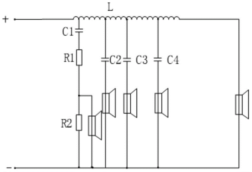 LC sound box frequency divider