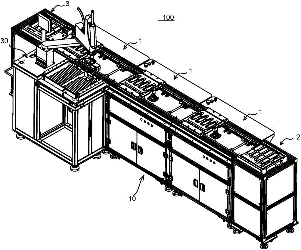 Mobile phone automation production line and running method thereof