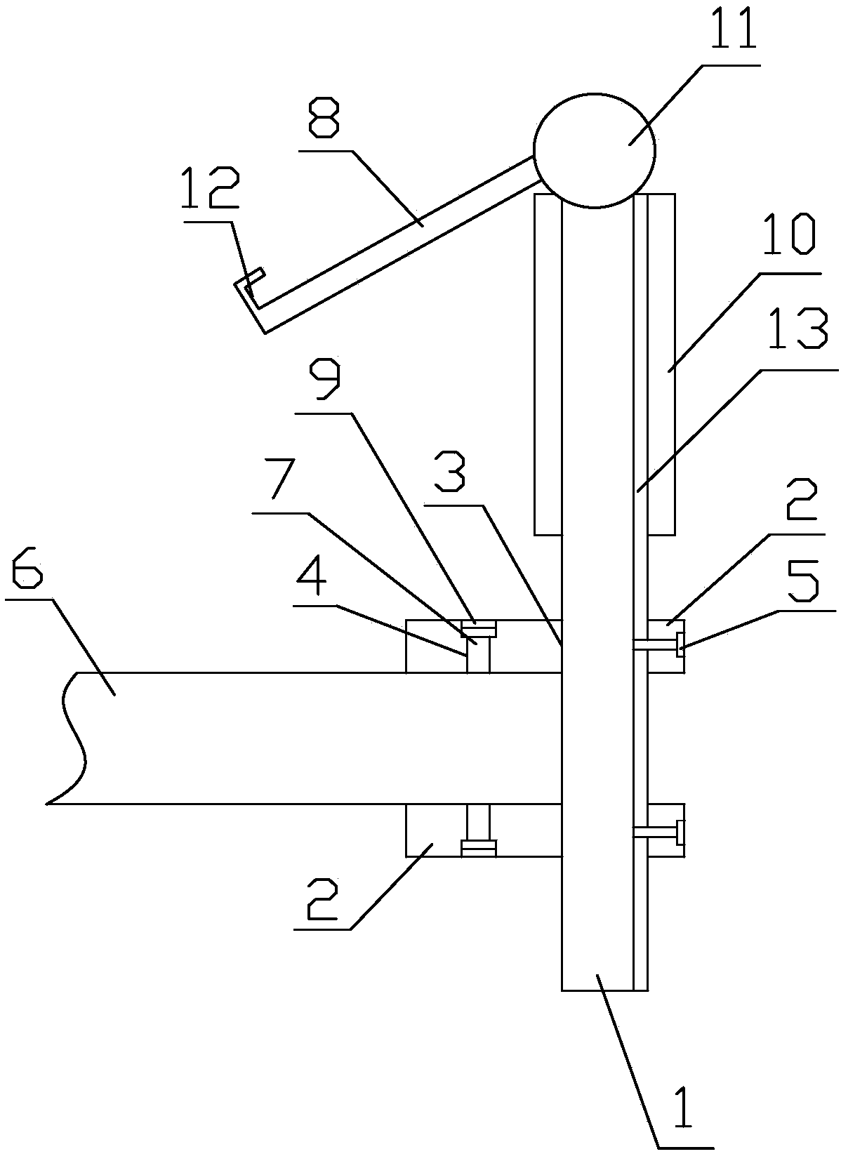 Multifunctional notebook computer fixing positioning device