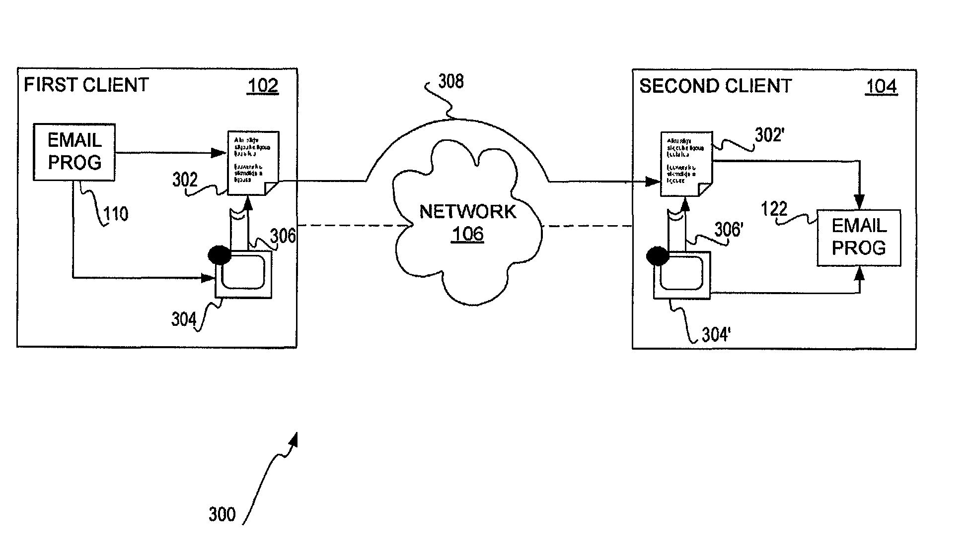 Email messaging program with built-in video and/or audio media recording and/or playback capabilities