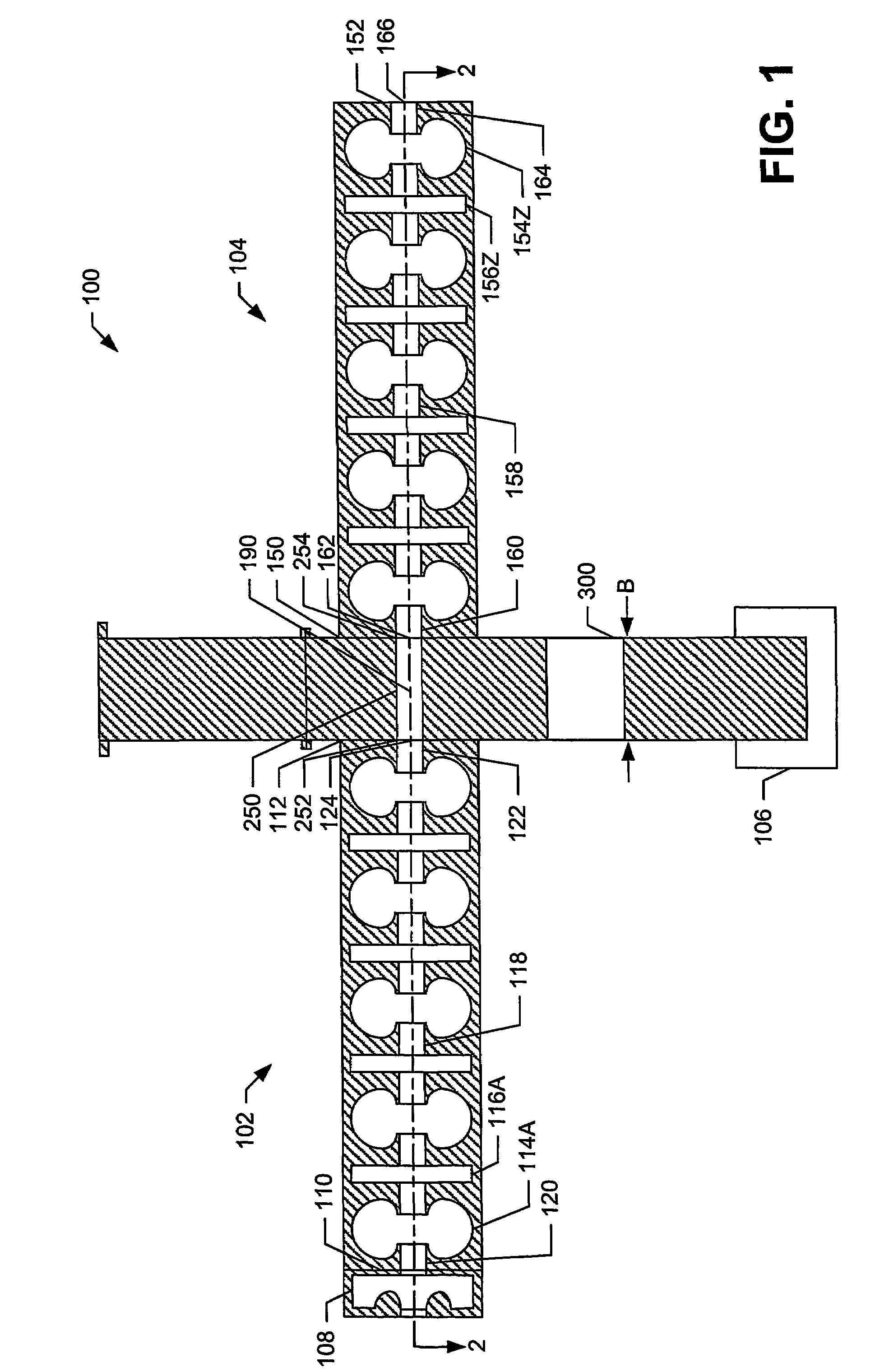Multi-section particle accelerator with controlled beam current