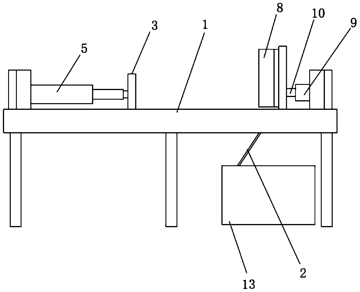 Device for disassembling conducting strip of waste battery pack