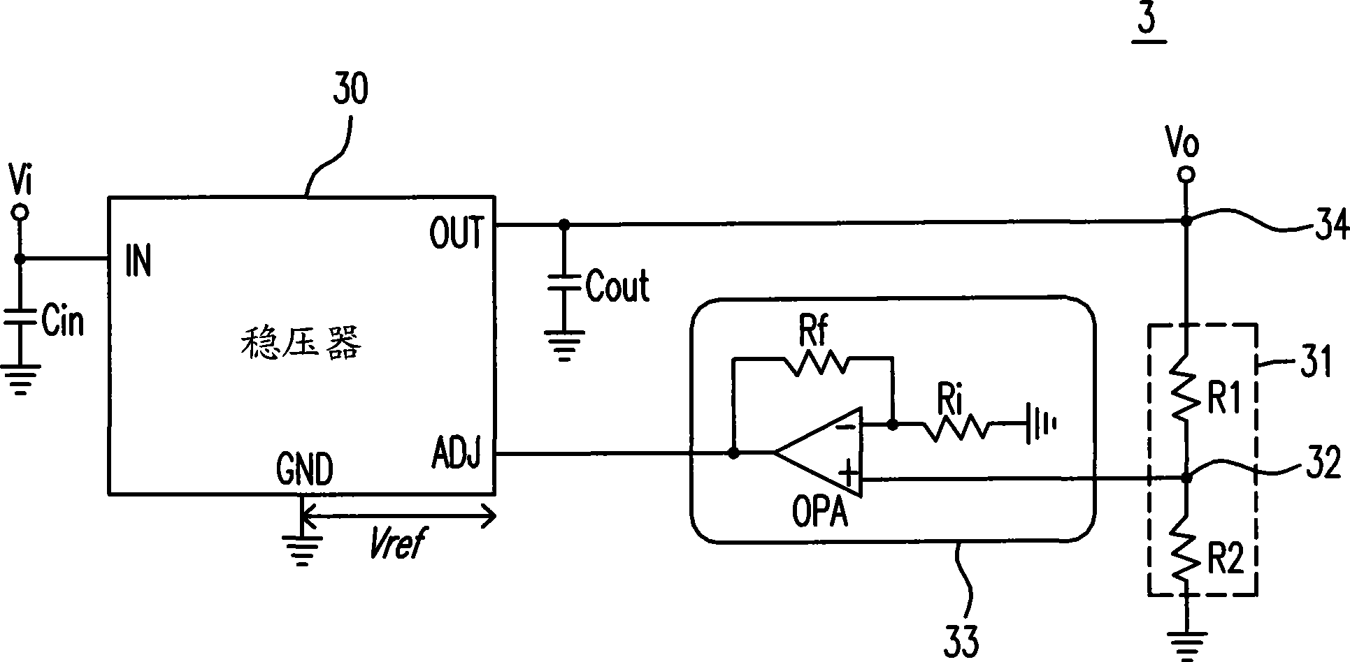 Power supply circuit capable of generating output voltage close to zero and its regulation method