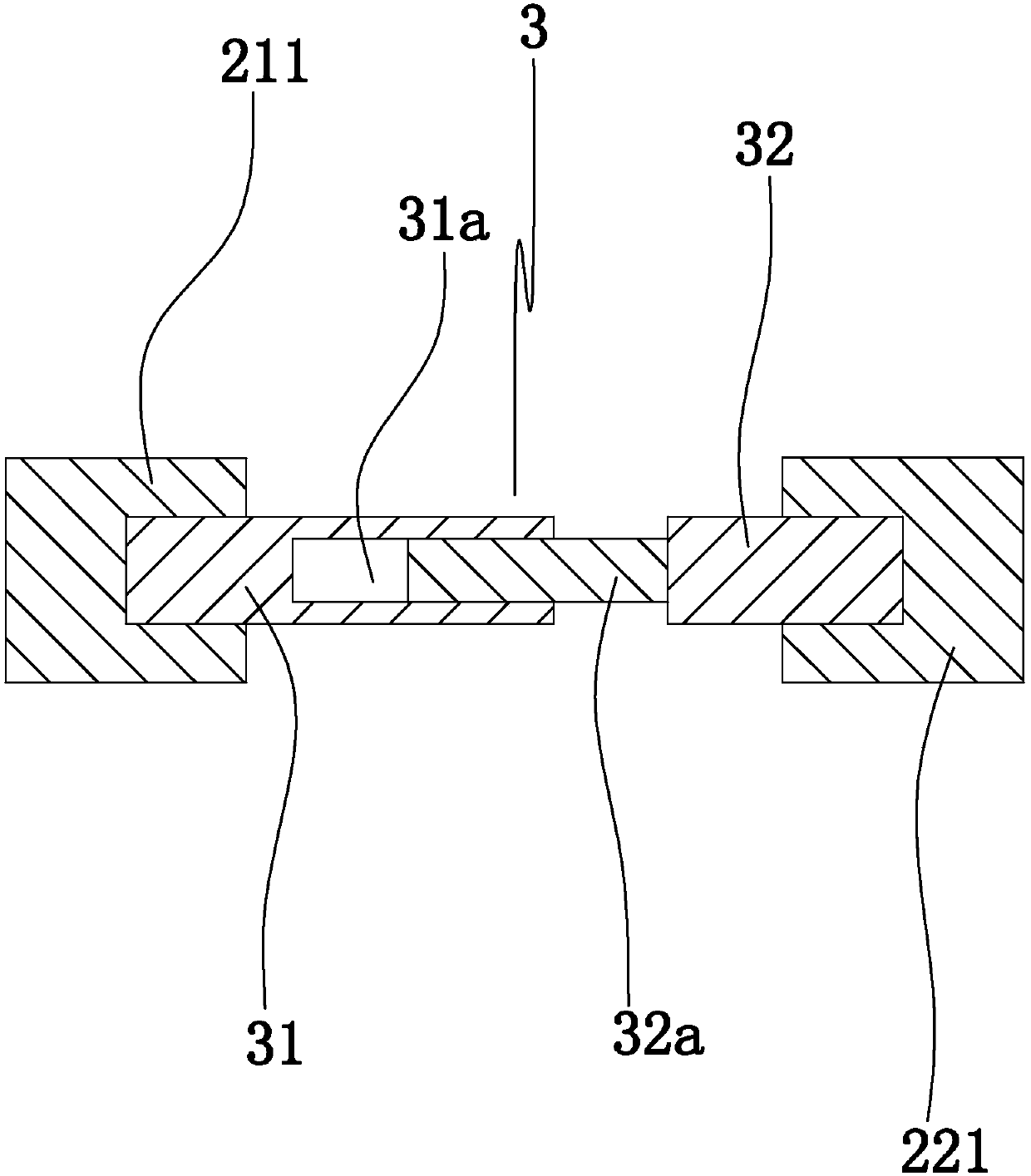 Auxiliary fixing device for live upright rod