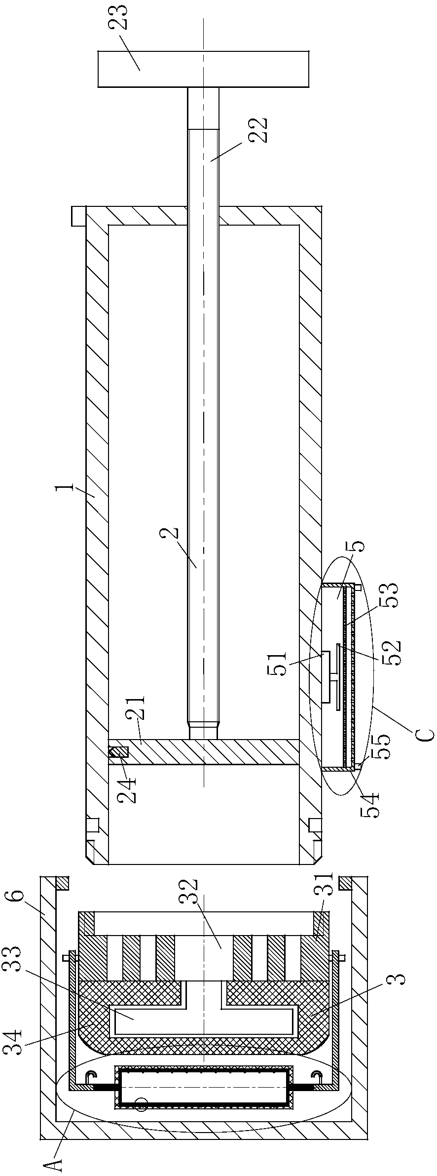 Skin disease ointment smearing instrument for clinical medicine