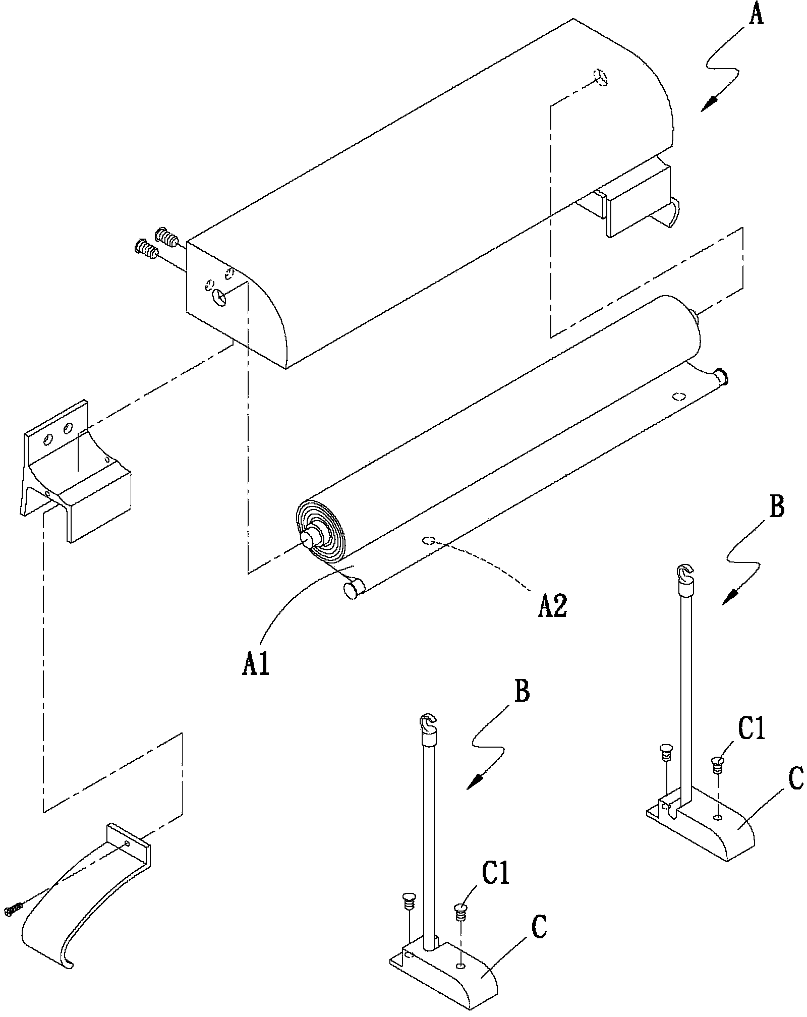 Sunshade device of automobile