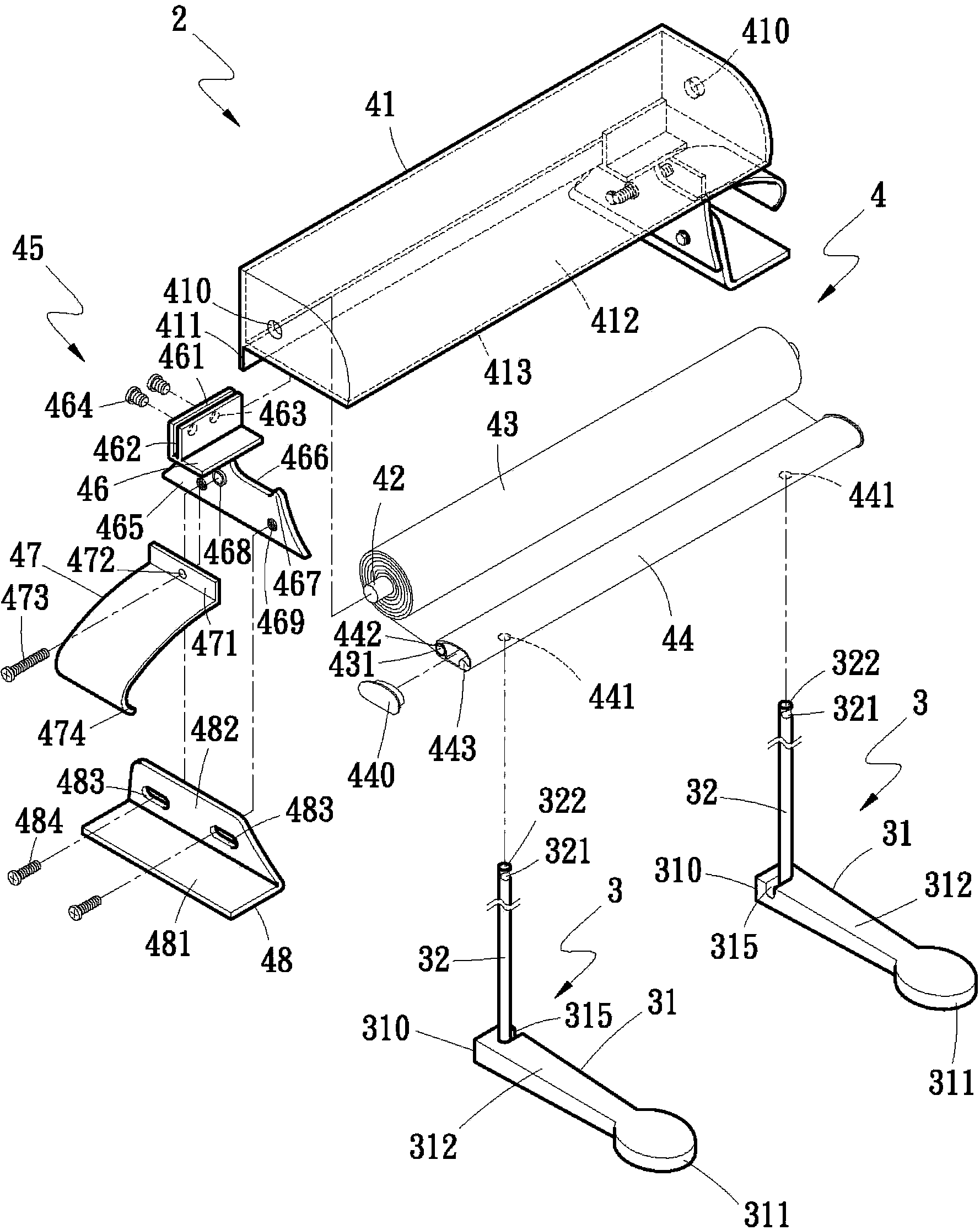 Sunshade device of automobile