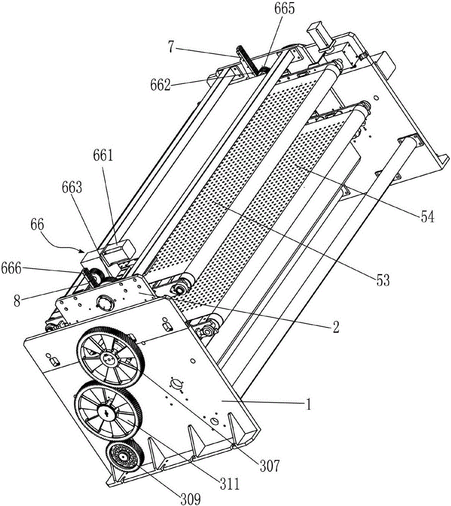 Corrugated board turnover machine