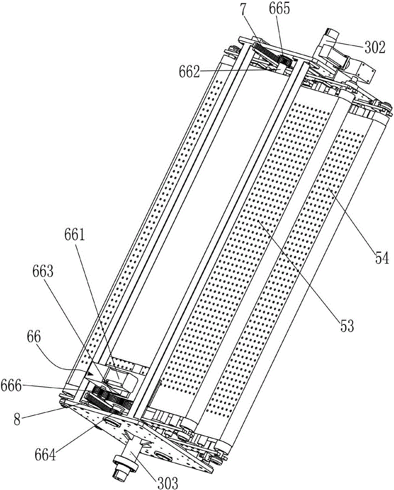 Corrugated board turnover machine