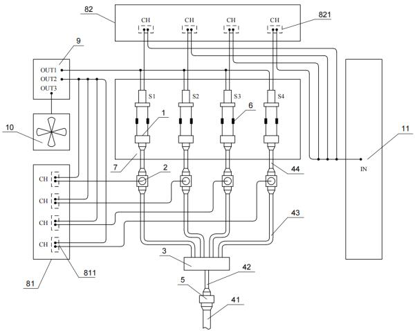 Wide-range high-precision pressure measuring device and method for wind tunnel test