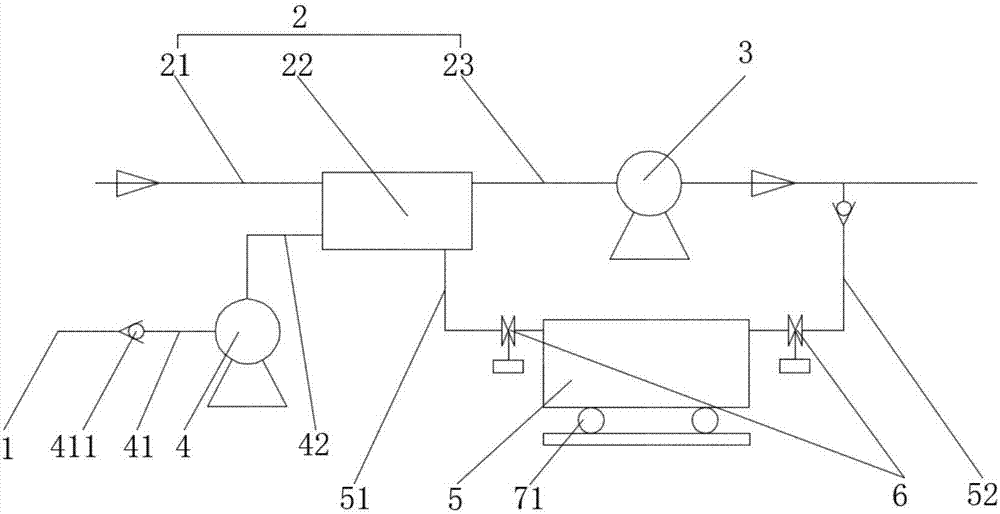 Sediment impulse cleaning system of slurry pipeline