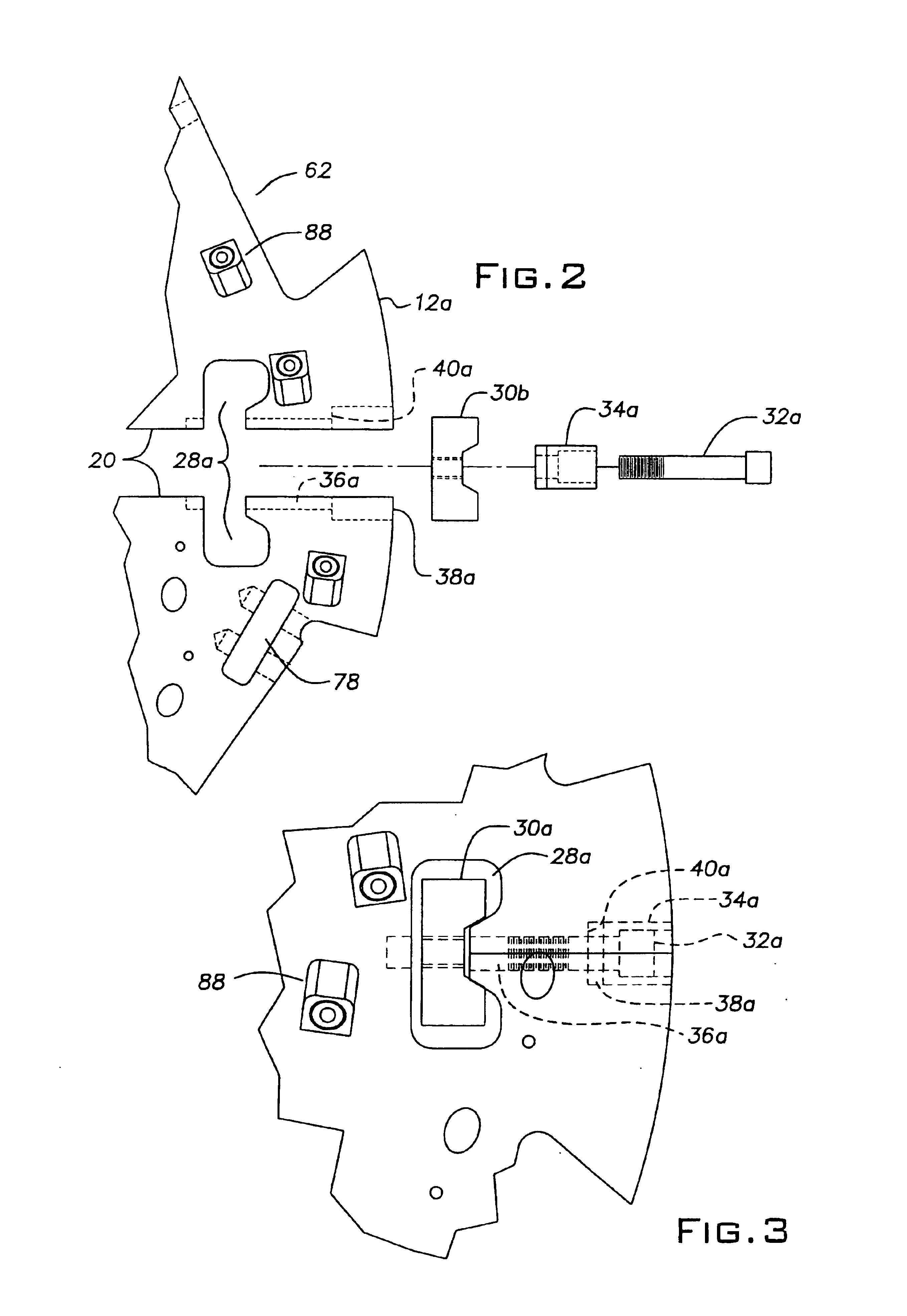 Split wheel stump cutter with replaceable tooth blocks and cutting teeth