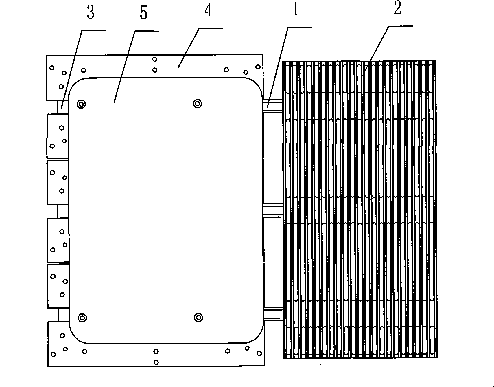 Heat pipe radiator and high-power LED road lamp