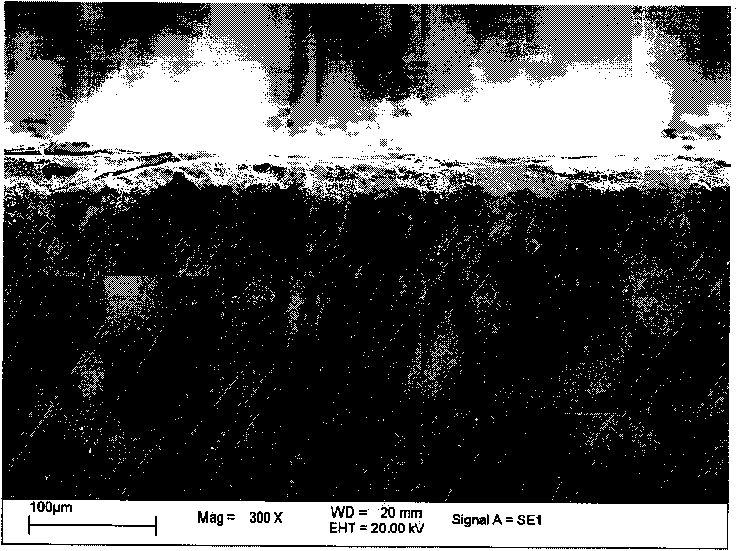 Technology method for pulse laser etching cobalt melting and fusing enhancing hard alloy