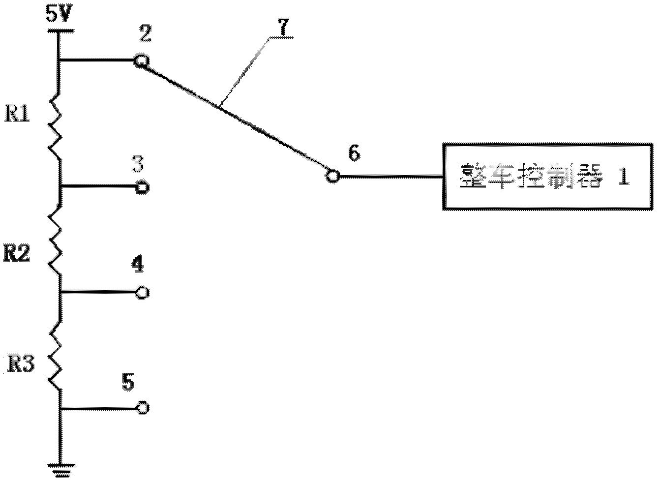 Multi-operating mode selection device for electric automobile