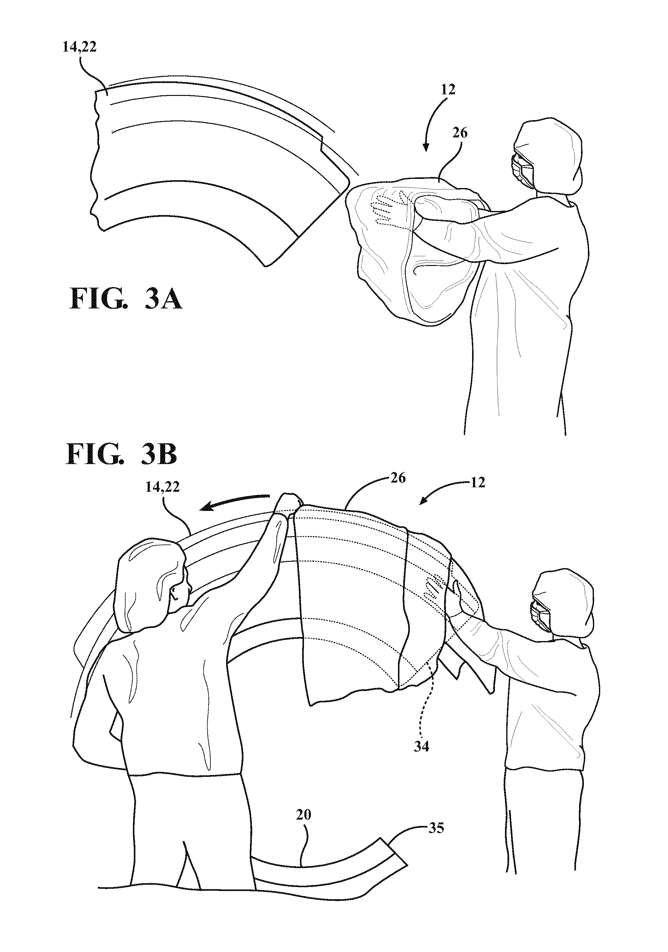 Sterile drape for an o-shaped ct scanner and method of draping an o-shaped ct scanner