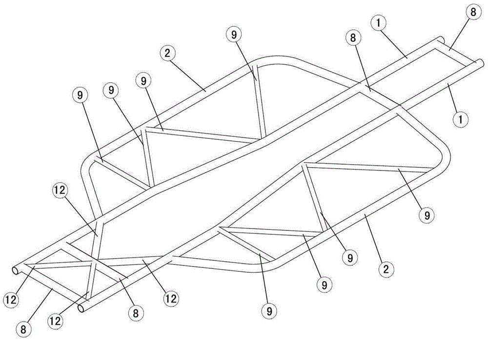 A kind of car tubular frame