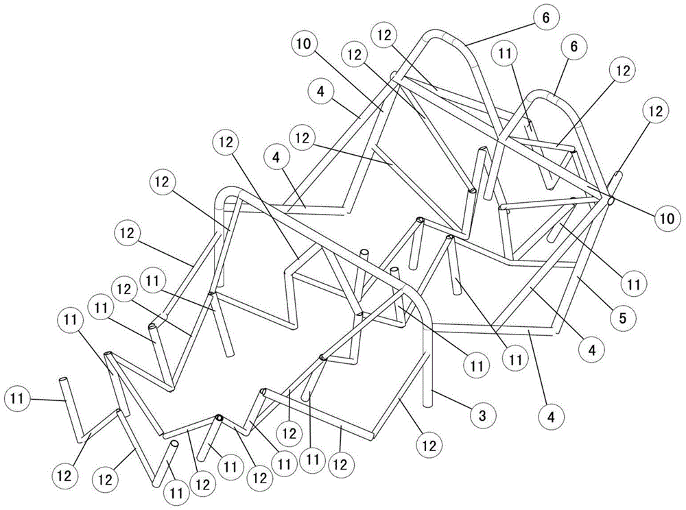 A kind of car tubular frame