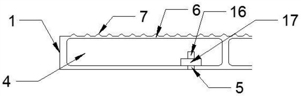 Composite material evacuation platform for subway tunnel