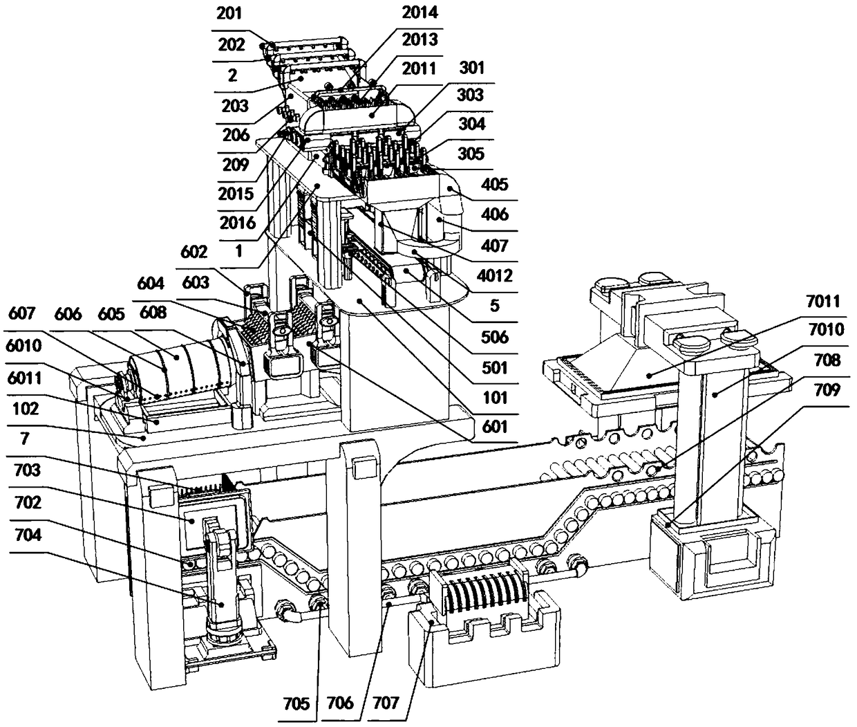 Deep processing device for onions