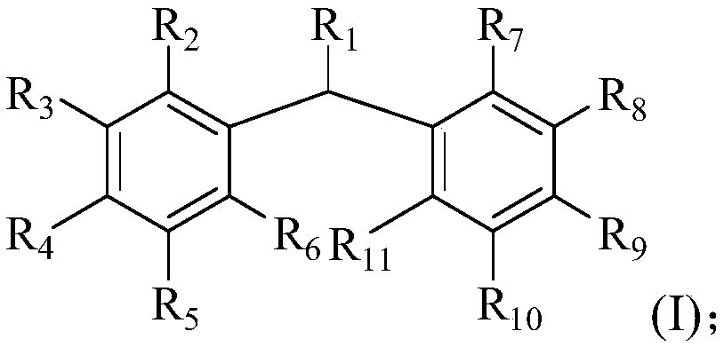 Diarylmethane compounds as well as preparation method and application thereof