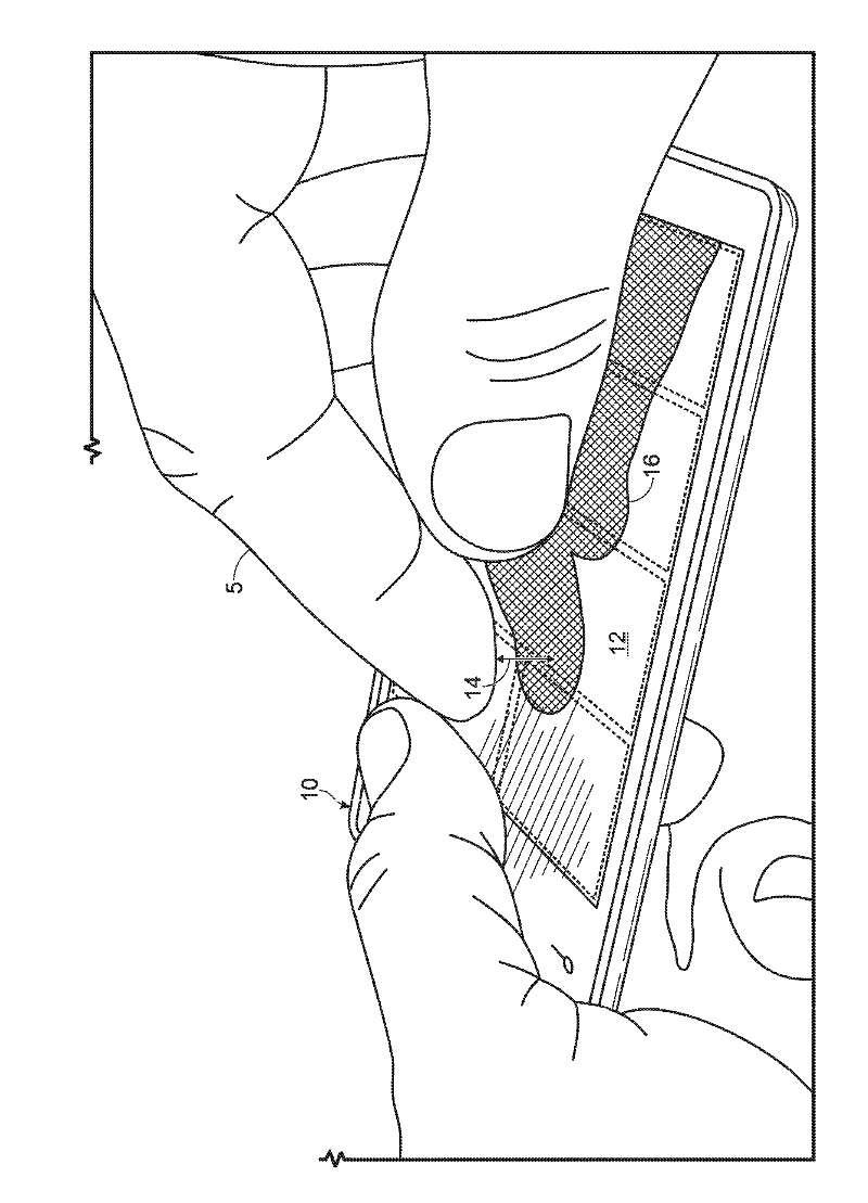 Touch event anticipation in a computing device